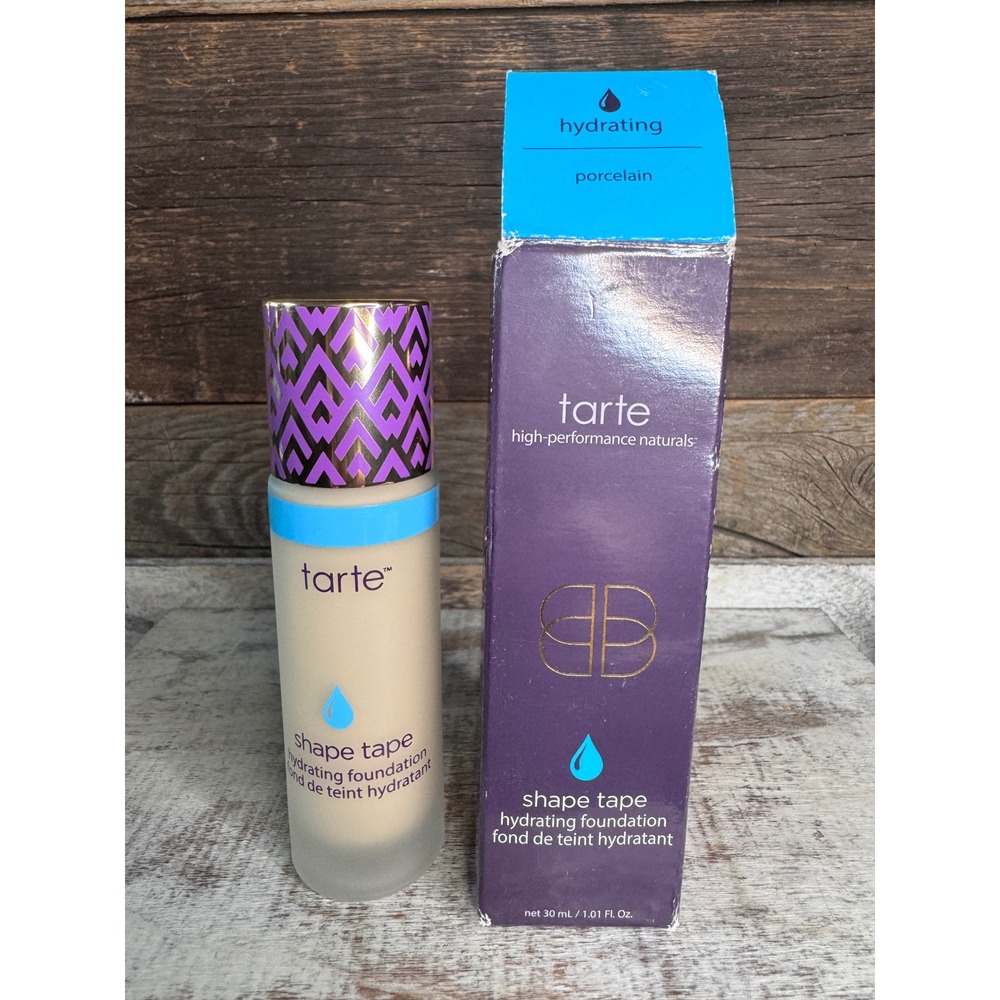 Tarte Shape Tape Hydrating Foundation Porcelain NIB 30ml / 1 oz MSRP $42